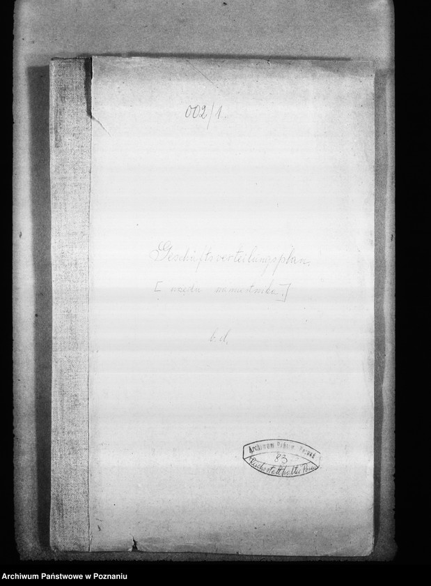 Obraz 4 z jednostki "Geschäftsverteilungsplan (urzędu namiestnika)"