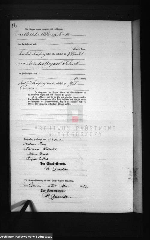 image.from.unit.number "Akta małżeństw - pierwopis nr 1-6"