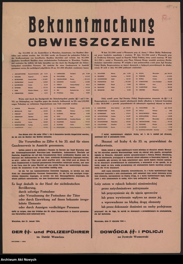 Obraz 12 z kolekcji "Niemieckie władze okupacyjne."