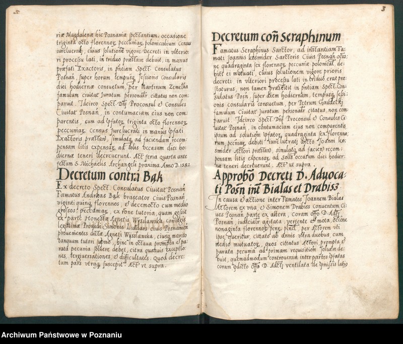 Obraz 8 z jednostki "Acta sequentia coram spectabili consulatu civitatis Posnaniensis."