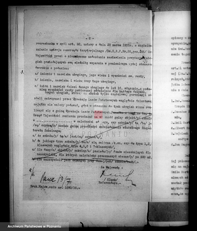 Obraz 14 z jednostki "Rozrachunek z gminą Nakło odnośnie rozparcelowanych obszarów dworskich Trzeciewnica i Koziagóra oraz części majątku Dębowo i Chrząstowo powiatu wyrzyskiego"