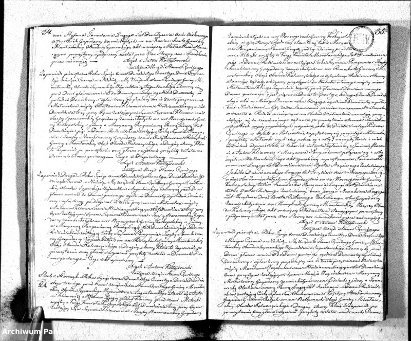 image.from.unit.number "Akta Zaślubionych Gminy Mirosławskiej na Rok 1824"