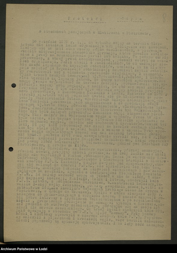 Obraz 9 z jednostki "Zażalenia, interwencje [członków PPS kierowane do WK]"