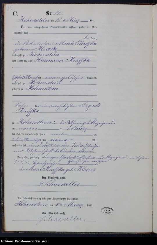 image.from.unit.number "Sterbe-Neben-Register Nr 1 - 64"