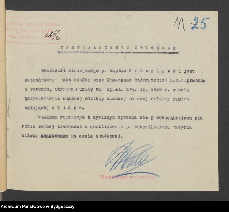 image.from.unit.number "Przydzielenie samochodu do użytku Komendy Wojew. Straży Obywatelskiej Pomorze"