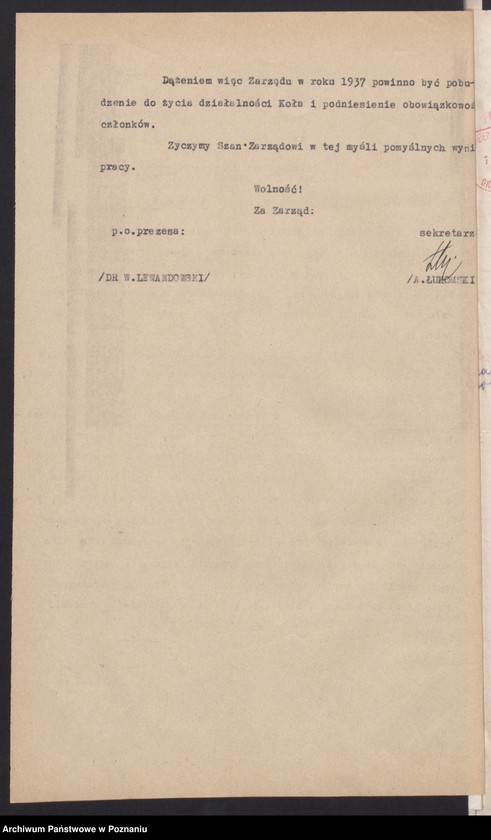 Obraz 13 z jednostki "Solec, powiat Wolsztyn - akta koła."