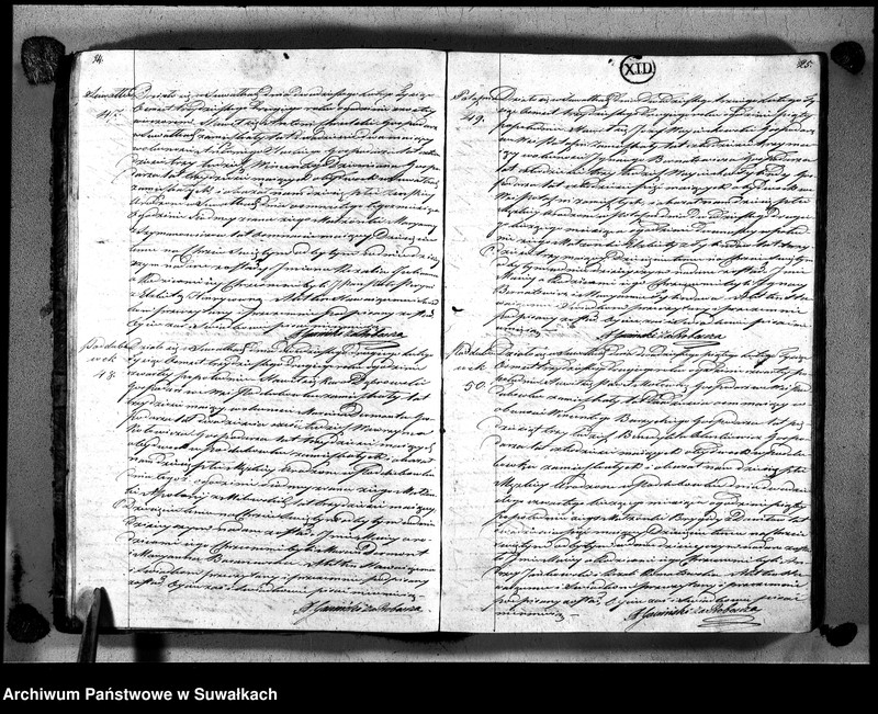 Obraz 17 z jednostki "Księga duplikat urodzonych, zaślubionych i zmarłych urzędnika stanu cywilnego, parafyi suwalskiey na rok 1832"