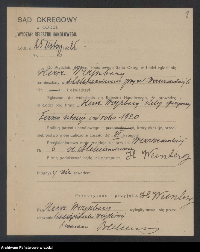 Obraz 10 z jednostki "Hersz Wajnberg- sklep spożywczy"