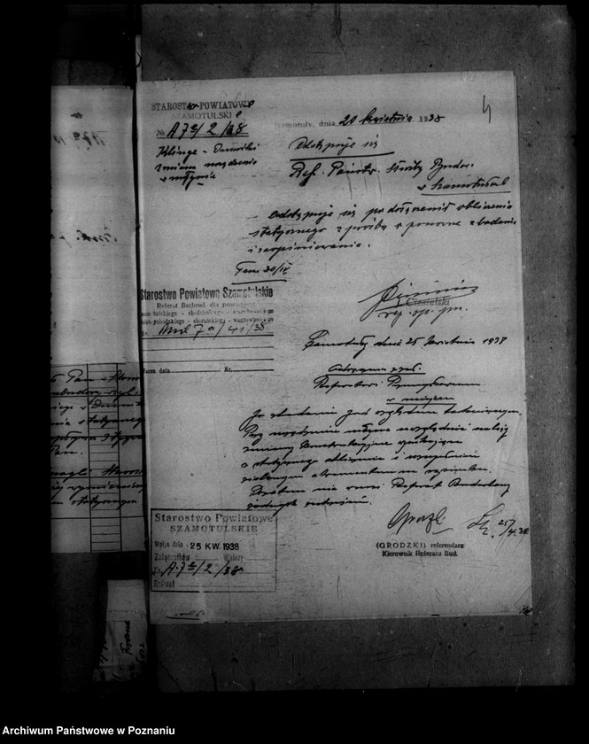 Obraz 8 z jednostki "Zatwierdzenie projektu zmiany zakładu przemysłowego /młyna motorowego/ w Dusznikach powiat szamotulski"