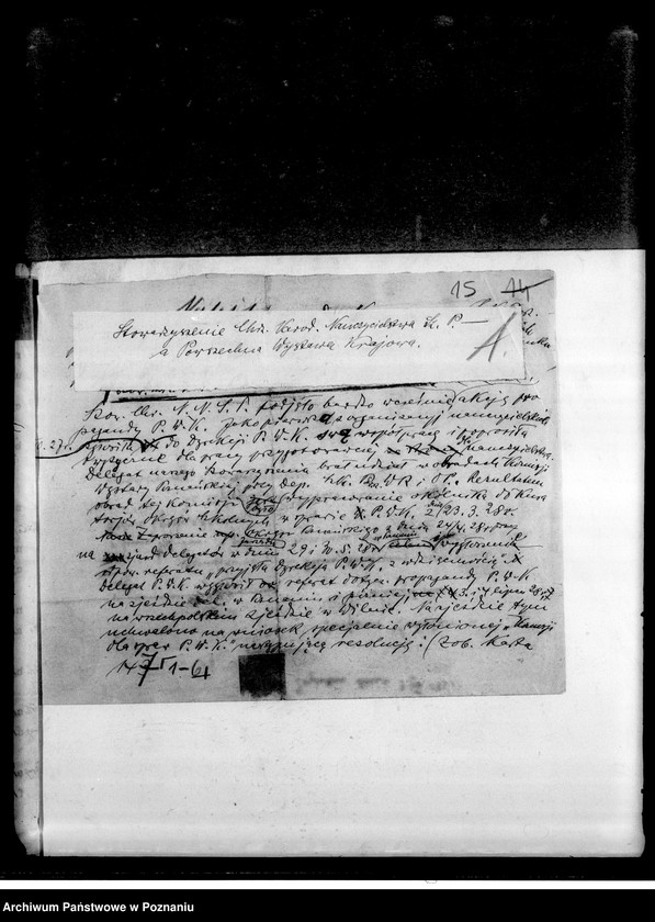 Obraz 19 z jednostki "Korespondencja, okólniki"