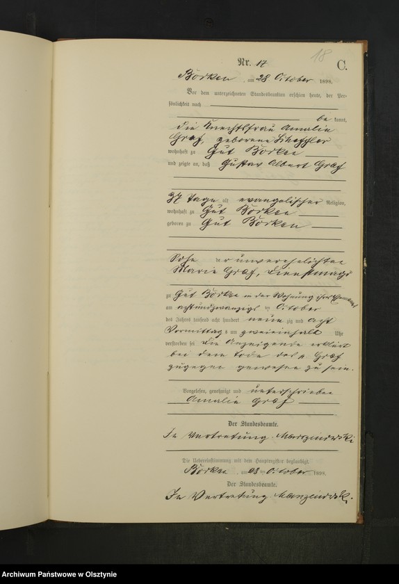 image.from.unit.number "Sterbe-Neben-Register Nr 1 - 21"