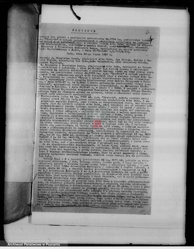 Obraz 10 z jednostki "Sprawy zmiany rodzaju użytkowania gruntów leśnych majątku Dębe w powiecie kaliskim"