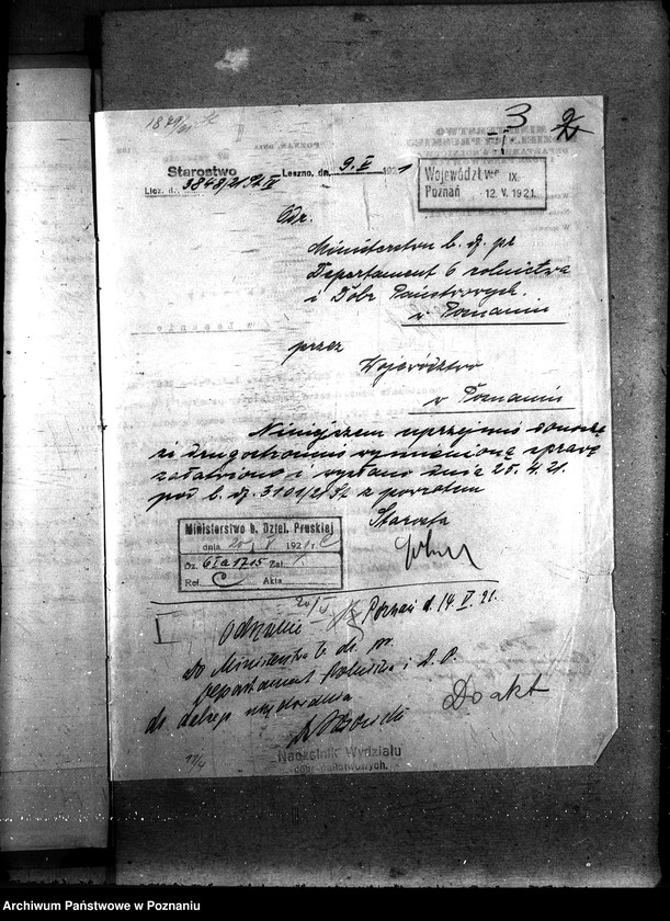 Obraz 7 z jednostki "Sprawy szczegółowo-administracyjne Szkody wojenne p. Leszno"