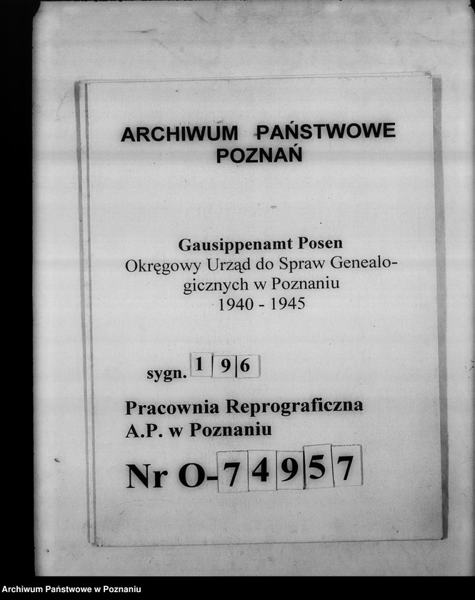 Obraz 1 z jednostki "Judenregister Welun [powiat wieluński, województwo łódzkie]"