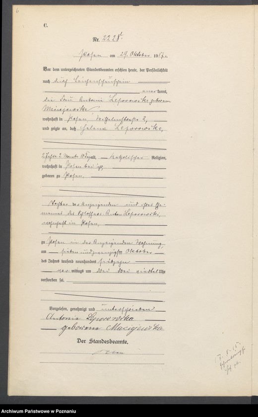 Obraz 8 z jednostki "Księga miejscowa zgonów tom V [Rejestr główny zgonów]"