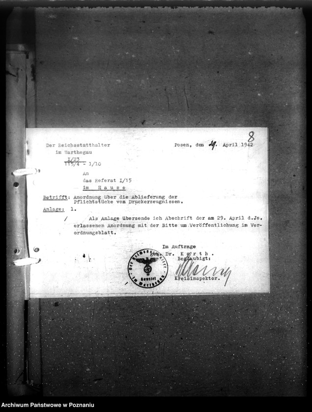 Obraz 12 z jednostki "Verordnungsblatt Nr. 15"