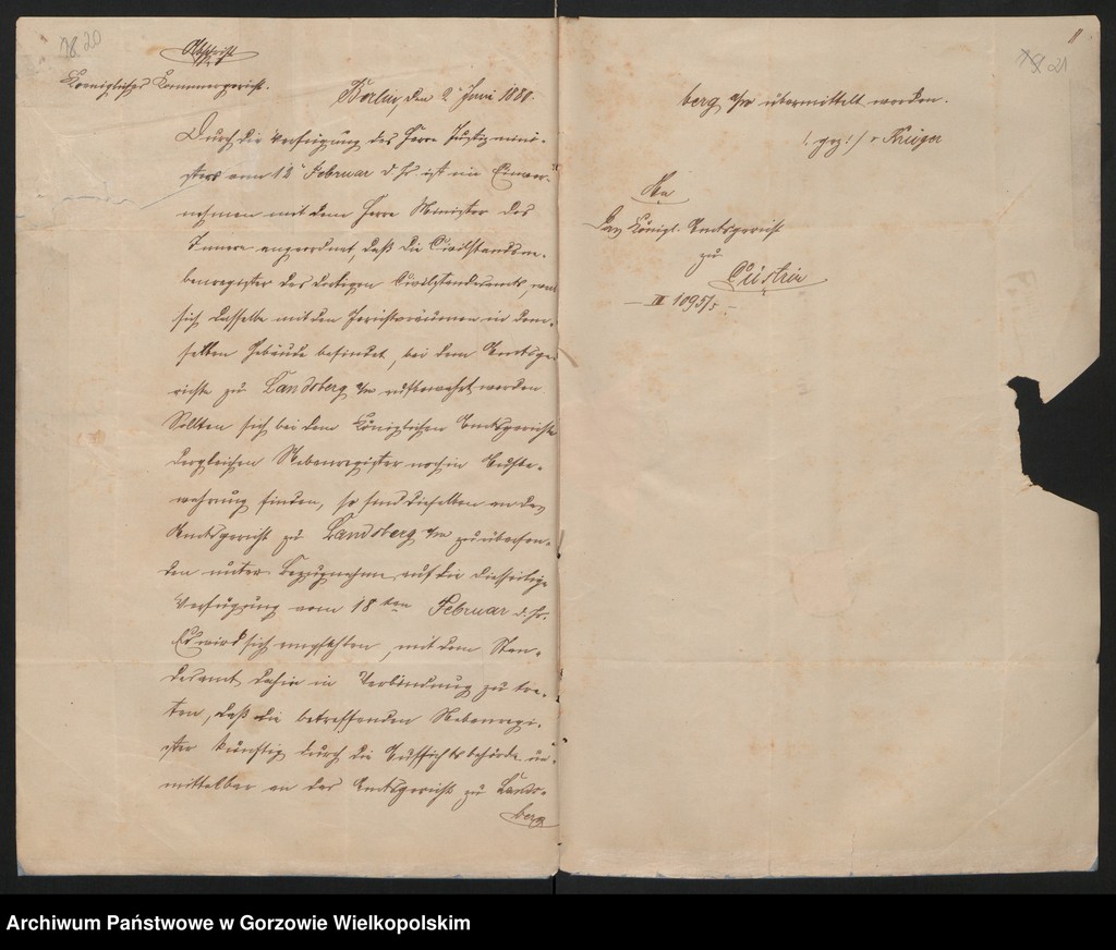 image.from.unit.number "Nebenregister des Standesamts zu Küstrin"