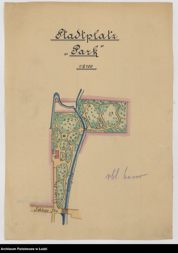 Obraz 1 z jednostki "Pabianice. Stadtplatz "Park""