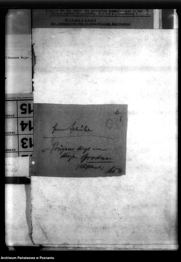 Obraz 12 z jednostki "Zur Fahrt im russische Gebiet- Materiały dotyczące Niemców - obywateli polskich, którzy zginęli w 1939 roku na ziemiach zajętych przez wojska radzieckie"