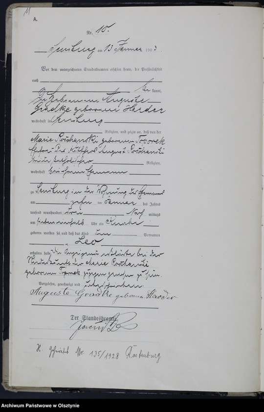 image.from.unit.number "Geburts-Haupt-Register Nr 1 - 318"