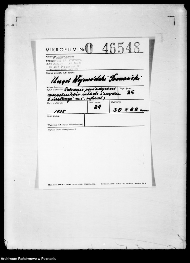 Obraz 2 z jednostki "Zebranie periodyczne naczelników władz i urzędów II instancji m.in.. Referat"