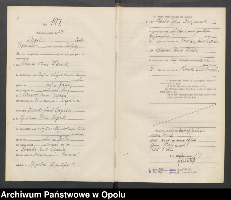 Obraz 6 z jednostki "[Rejestr Małżeństw] 1930 tom II Nr 195-294"