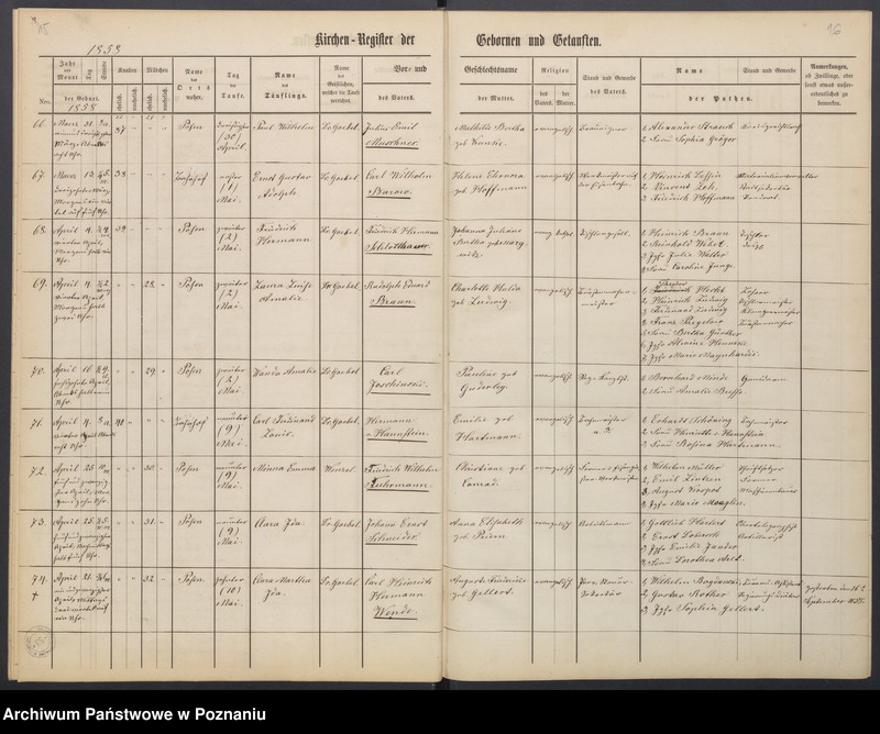 Obraz 11 z jednostki "[Akta urodzeń i chrztów, ślubów, zgonów]"
