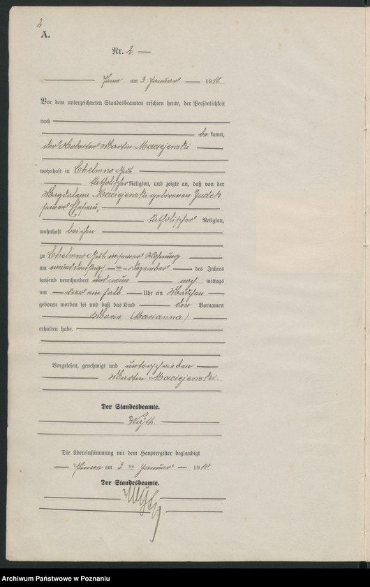 Obraz 5 z jednostki "Geburts-Neben-Register"