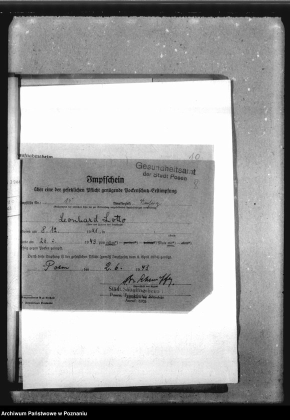 Obraz 12 z jednostki "[Akta personalne wychowanka Leonarda Lotto, ur. 8 XII 1941]."