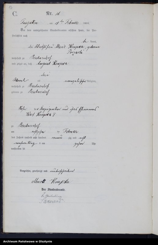 image.from.unit.number "Geburts-Haupt-Register Nr 1 - 209"