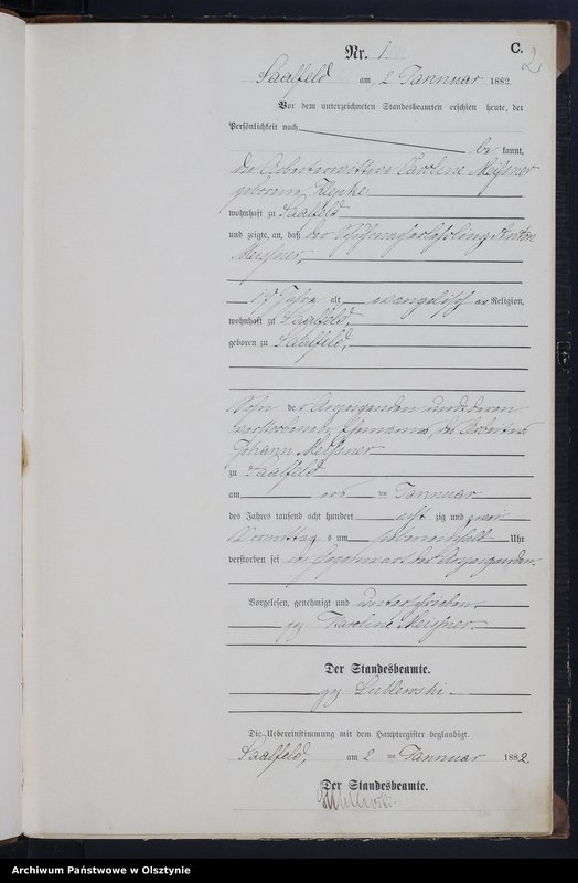 image.from.unit.number "Sterbe-Neben-Register Nr 1 - 84"