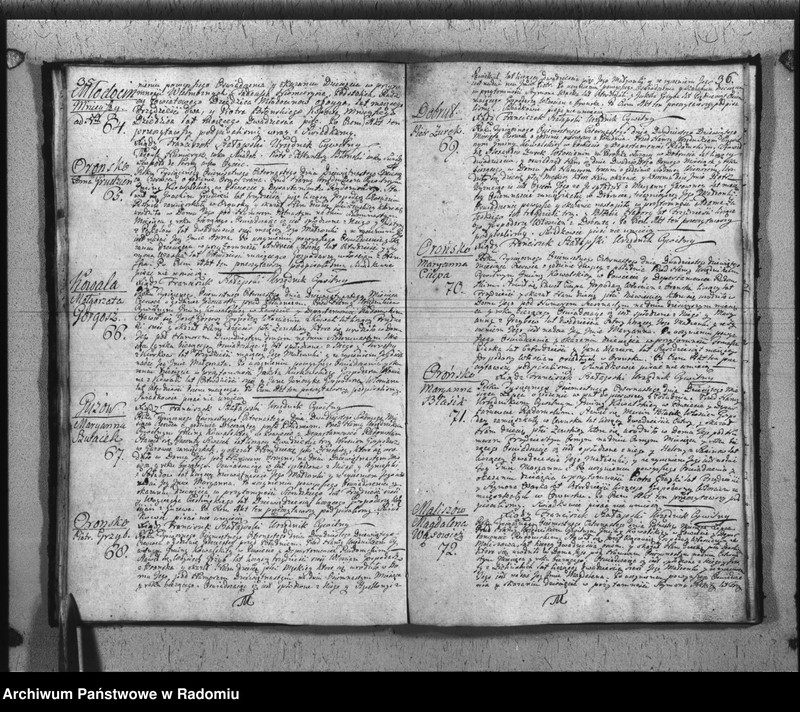 image.from.unit.number "Akta Stanu cywilnego Parafij Kowala Stępocina Zameijscia, Urodzenia i Zeyścia na rok 1814 Zdziałano i Parafowano"