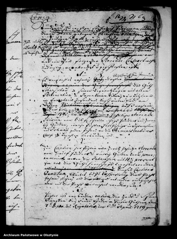 image.from.unit.number "Arrende-Abnahme und Abgabe des Gutz Scharschau"