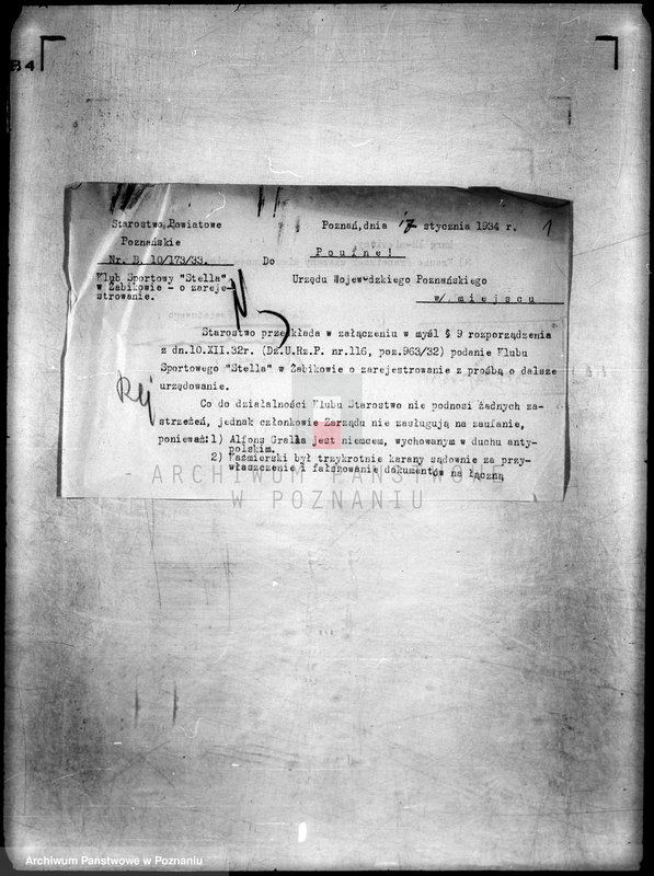 Obraz 5 z jednostki "Klub Sportowy,,Stella" w Żabikowie/"