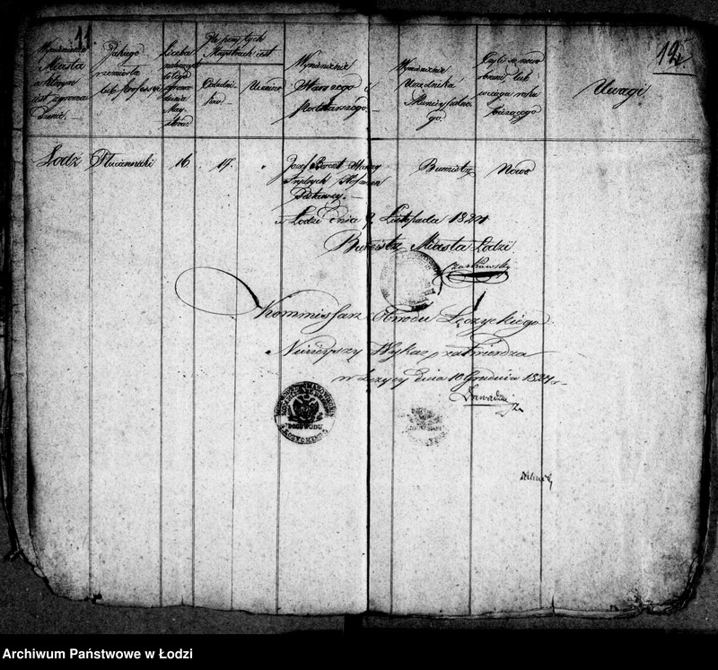 Obraz 12 z jednostki "Akta ławnika czynnego osady fabrycznej tyczące się cechu tkackiego"