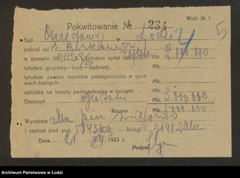 Obraz 7 z jednostki "Szulim Berkowicz – sprzedaż drożdzy"