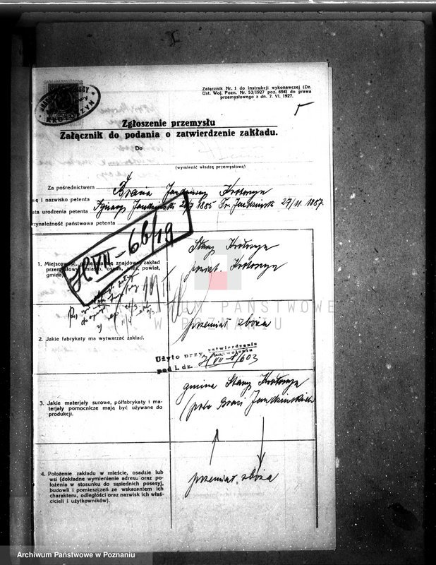 Obraz 10 z jednostki "Zatwierdzenie zakładu przemysłowego /młyna/ I. Jandzińskiego w Krotoszynie"