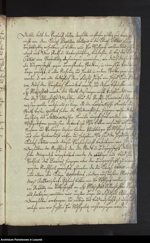 Obraz 10 z jednostki "[Akta manualia des Kriminalrats Künzel als Generalmandatarii der Stadtkommunität und Bürgerschaft zu Lissa in Klagen contra die Fürstl. von Sułkowski