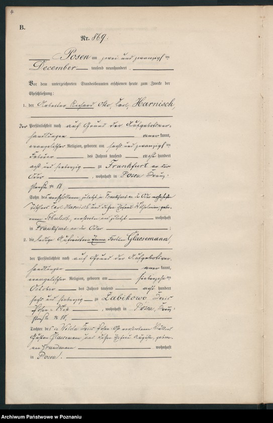 Obraz 7 z jednostki "Księga miejscowa małżeństw"