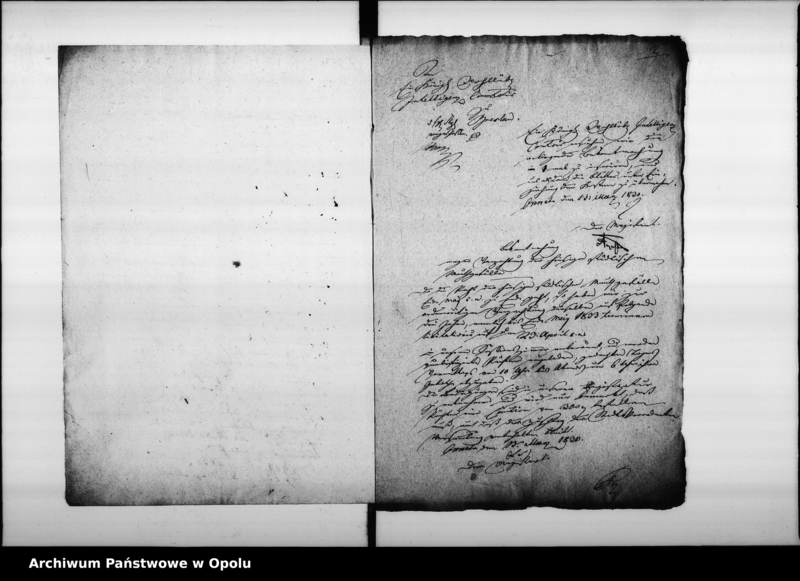 Obraz 6 z jednostki "Acta des Magistrats zu Oppeln von Verpachtung der Stadt Mauthe Vol. V de anno 1830 bis Ende Juny 1839"