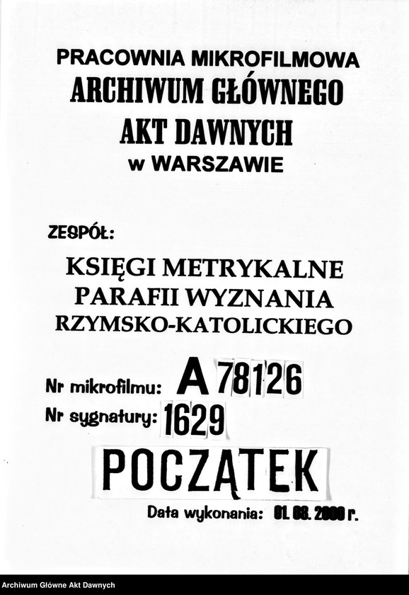 image.from.unit.number "Parafia: Olesko. Dekanat: Brody. Księga metrykalna ślubów dla wsi: Podhorce*, Zahorce*, Chwatów*."