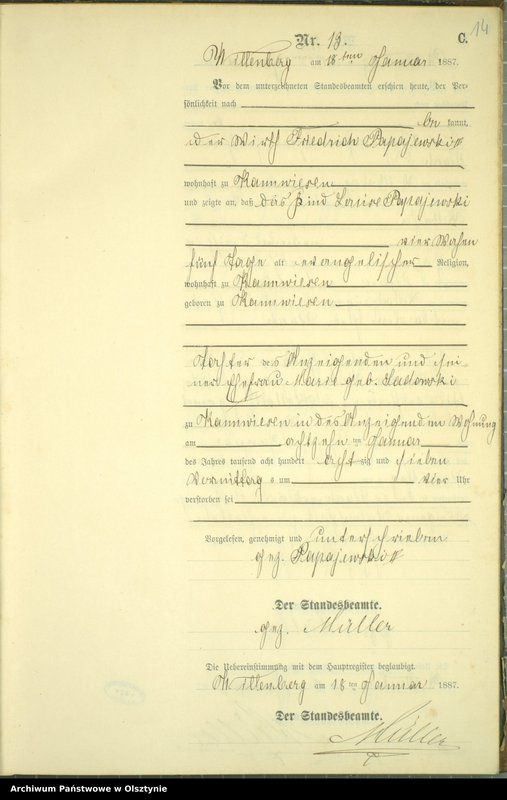 image.from.unit.number "Sterbe-Neben-Register Nr 1 - 168"