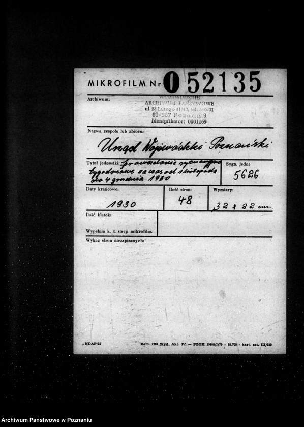 Obraz 2 z jednostki "Sprawozdania sytuacyjne tygodniowe za czas od 1 listopada do 4 grudnia 1930 r. /53-57/"