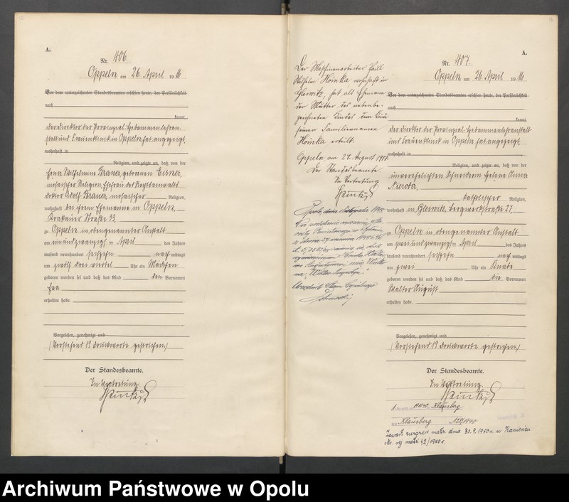 image.from.unit.number "Urząd stanu Cywilnego Opole Księga Urodzeń Rok 1916 396-793 t.2"