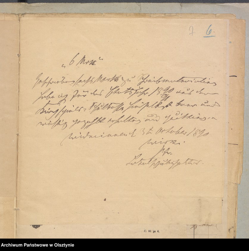 image.from.unit.number "Einnahme und Ausgabe Beläge der Kirchspiels Schulkasse in Widminnen"