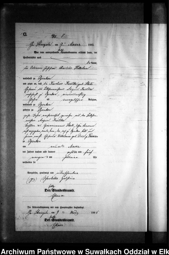 image.from.unit.number "Sterbe-Neben-Register des Preussischen Standes-Amtes Gr. Strengeln Kreis Angerburg"