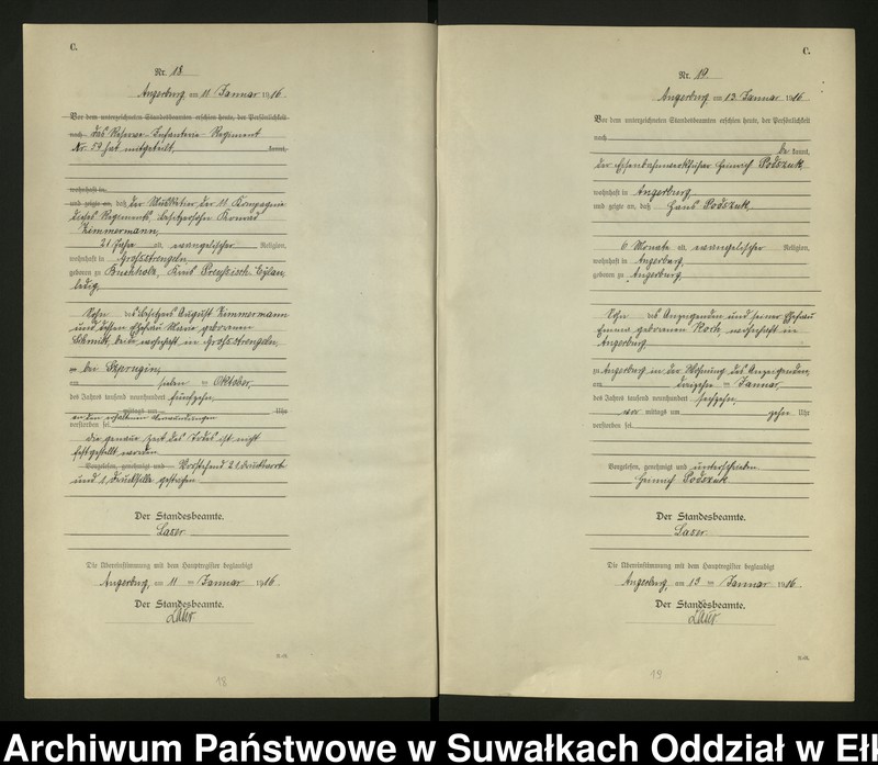 image.from.unit.number "[Sterbe - Register (Neben - Register) Standesamt Angerburg einschl. der Bezirke Gr. Strengeln, Kehlen und Prinowen]"