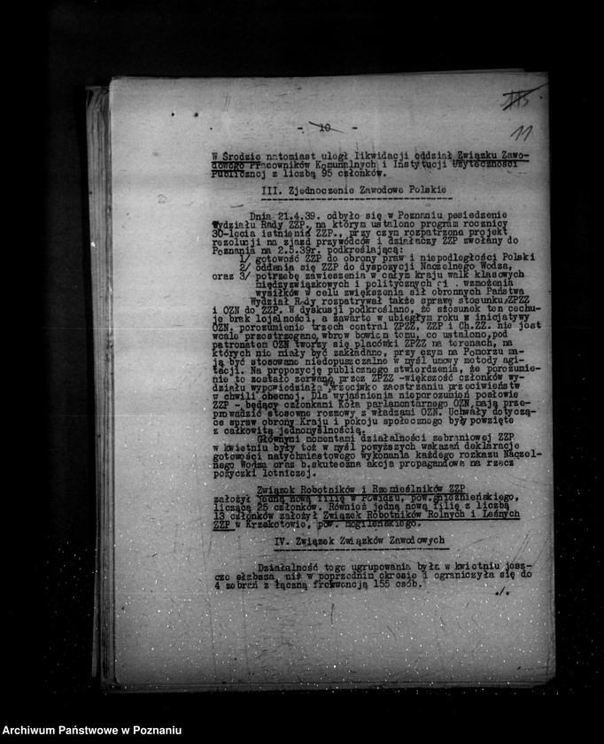 Obraz 15 z jednostki "Sprawozdania ze stanu bezpieczeństwa za miesiące kwiecień-czerwiec-lipiec 1939 r."
