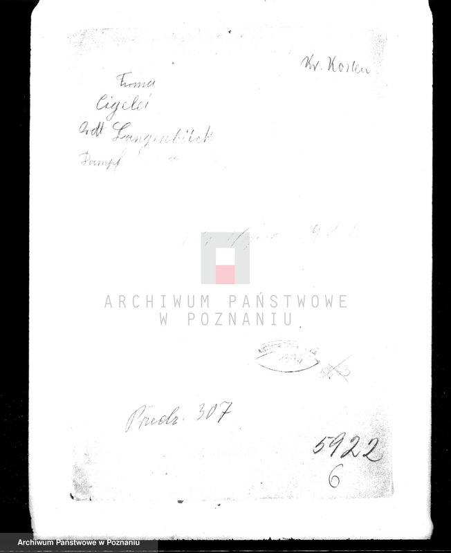 Obraz 4 z jednostki "Parowa cegielnia w Czaczu pow. kościański nr woj. kotła 5922"