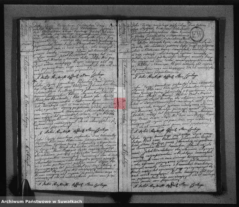 image.from.unit.number "Akta Urzędnika Stanu Cywilnego Gminy Jeleniewskiey Umarłych od Dnia 1-o Stycznia 1815. do ostatniego Grudnia tegoż Roku."